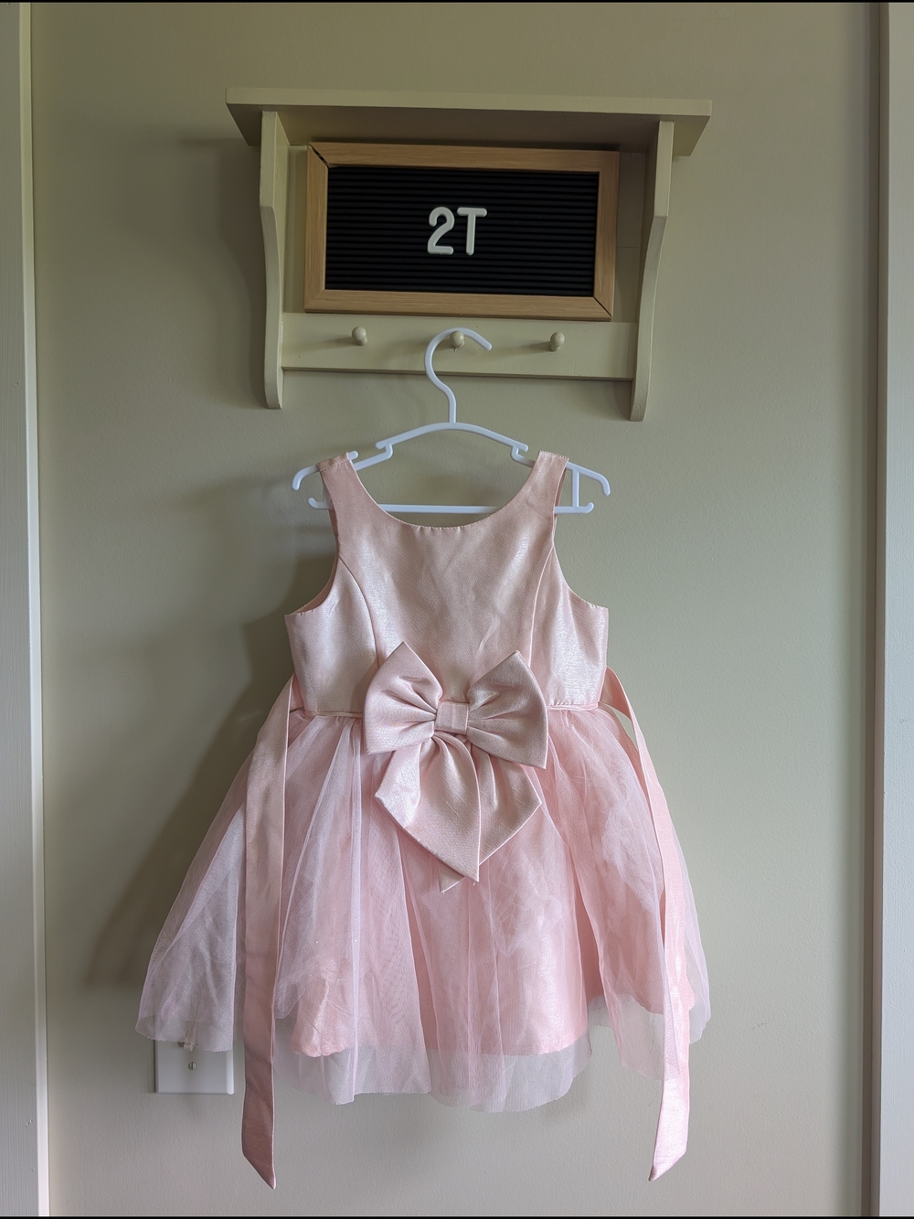 Zunie Pink Tulle Bow Party Dress